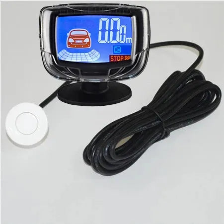 Vehicle Parking Sensor LCD Display with Switch Car Reverse Radar Parking Distance Rear 4 Sensors Backup Alarm System Buzzer