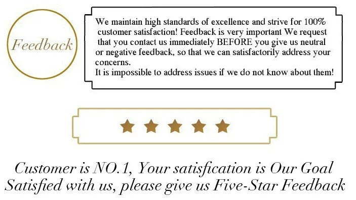 A feedback request sign emphasizes contacting Lacatang Shop before neutral or negative feedback for your Turbo Racing 1:76 Remote Control Car Drift Track with Jump and Cement Block Mat, encouraging five-star ratings to highlight customer satisfaction as the primary goal.