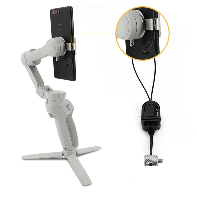 For DJI OM4 SE 5 Phone Holder Clip Anti-lost Rope Strap Anti-drop For DJI OM 4 Osmo Mobile 3 4 5 Camera Expansion Accessories