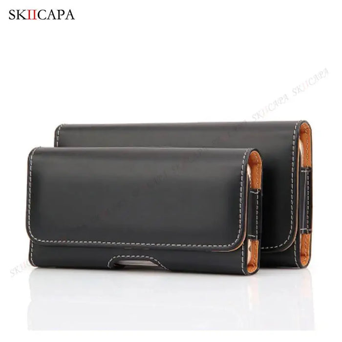 Oxford Fabric Leather Phone Holster with Belt Clip for Samsung S24 Ultra Plus and Galaxy A Series