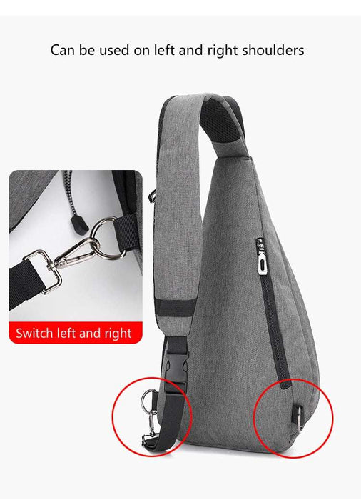 Men's Personal Security Chest Bag Leisure Sports Digital Storage Bag Multifunctional Messenger Bag Mobile Phone handbag Multifunctional Men's Chest Bag for Sports & Mobile Phone Storage  Lacatang Shop Lacatang Shop 