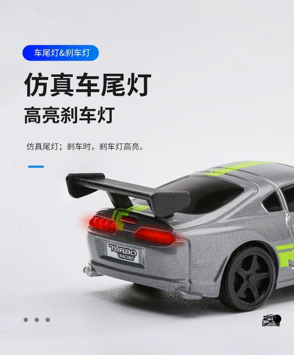 Turbo Racing 1:76 Scale Mini RC Electric Sports Car - C71, C72, C73 Toyota Simulation Desktop Model