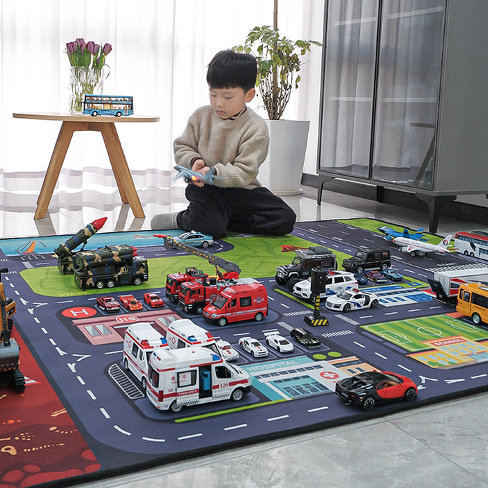 Kids' Thick Crawling Mat for Play and Reading Area - Drop-Resistant Cartoon Carpet for Kindergarten - Lacatang Shop