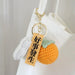 Good Thing Happening Doll Pendant Doll Handmade Woven Keychain Lucky Persimmon Schoolbag Bag Charm Key Chain - Lacatang Shop