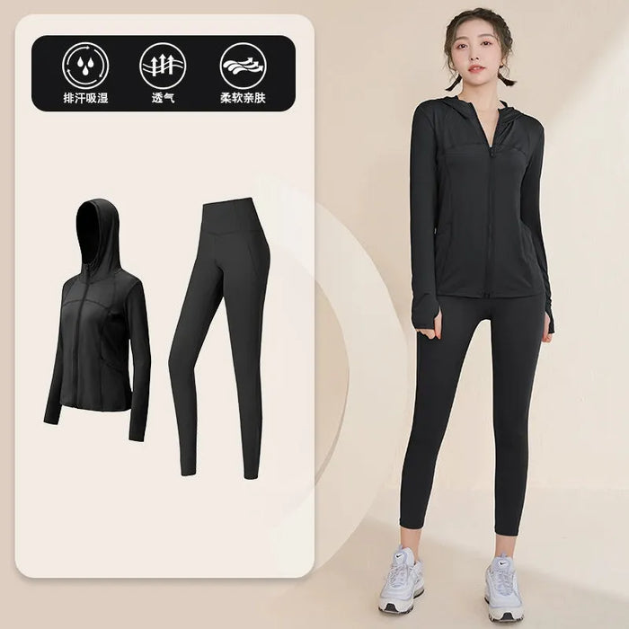 Women's Slimming Zipper Cardigan Professional Training Quick Drying Clothes