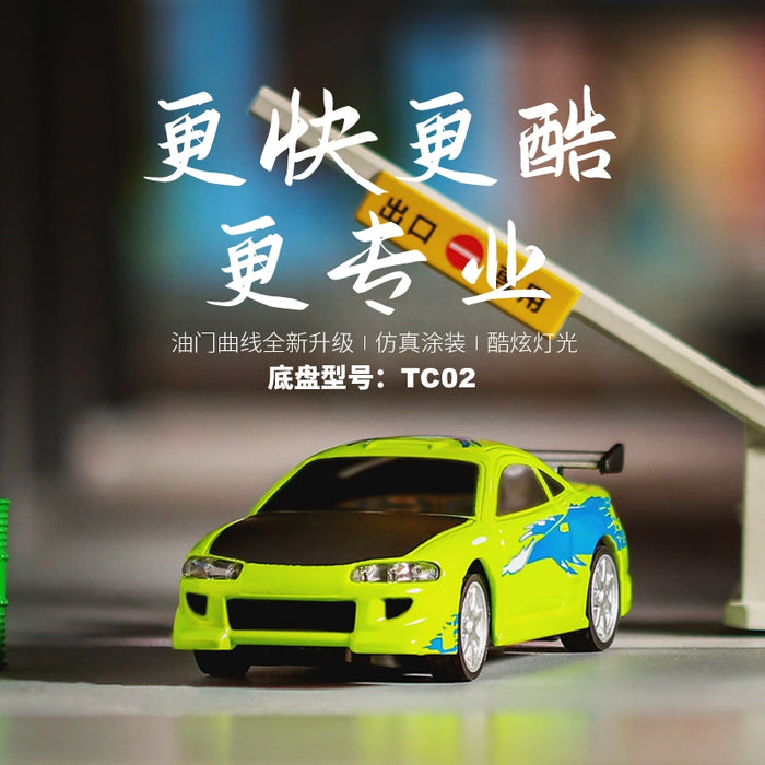 Miniature Turbo Racing 1:76 RC Car - Electric Pully C72 RTR for Desktop Fun