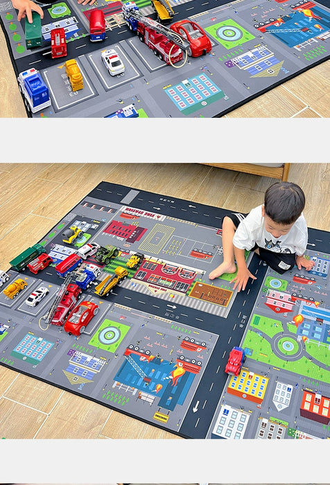 Kids' Thick Crawling Mat for Play and Reading Area - Drop-Resistant Cartoon Carpet for Kindergarten - Lacatang Shop