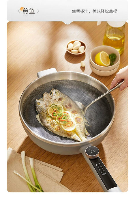 Midea Non-Flower Core Electric Frying Pan For Home Non-Stick Pan Multi-Functional Cooking and Cooking Integrated Large Capacity Electric Hot Pot - Lacatang Shop