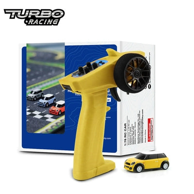 Turbo1/76 Miniature RC Remote Control Electric Sports Car C71 C72 C73 Simulation Toyota Mini Desktop Remote Control Car