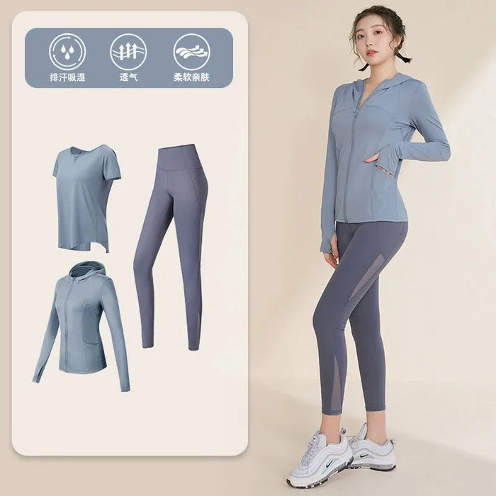 Women's Slimming Zipper Cardigan Professional Training Quick Drying Clothes