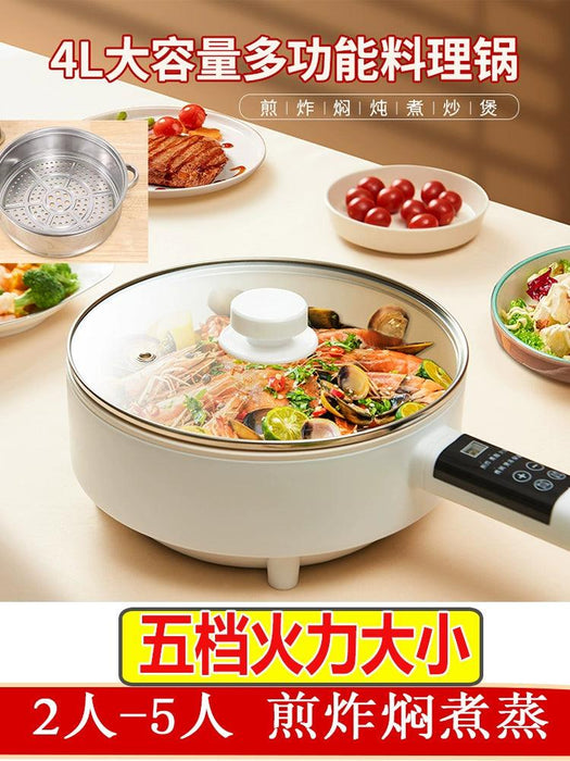 Multi-Functional Electric Frying Pan For Home Flats Pancake Maker Ceramic Glaze Non-Stick Pan All-in-One Pot Small Plug Electric Frying Pan Student - Lacatang Shop