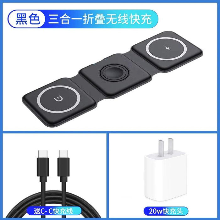 Three-in-One Headset iPhone Base Fast Charging Apple - Lacatang Shop