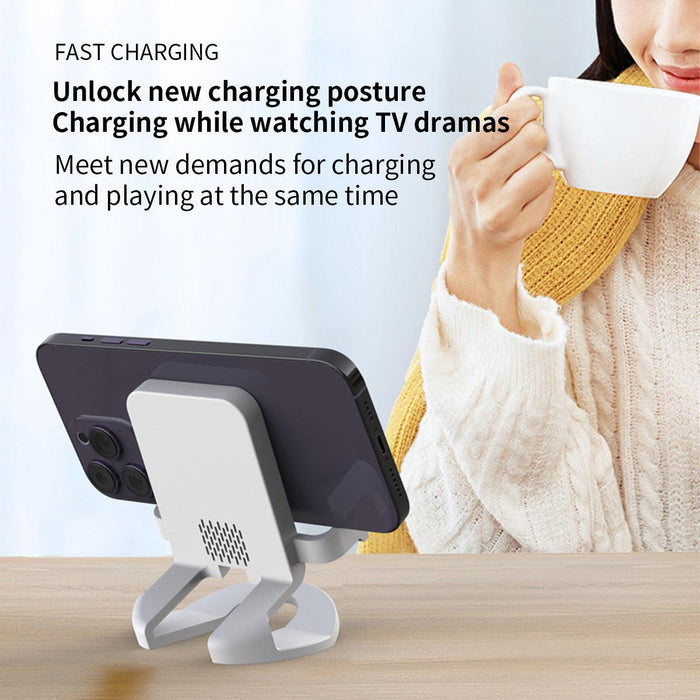 Wireless Charger 15W Suitable for iPhone Wireless Fast Charging Horizontal Vertical Dual-Purpose Phone Holder Desktop base - Lacatang Shop