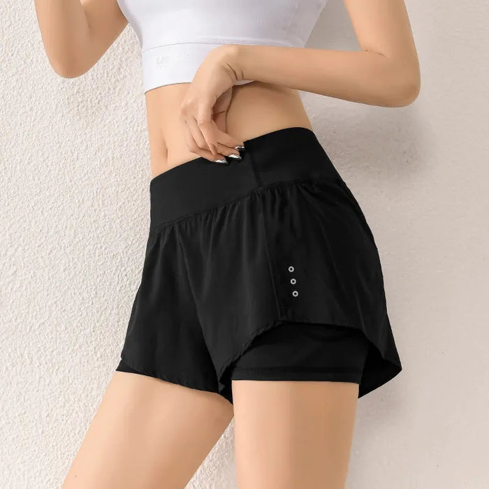 Peak Women's Fitness Yoga Shorts Summer Quick-Drying High Waist Hip Lift Casual Basketball Training Anti-Exposure Short Pants