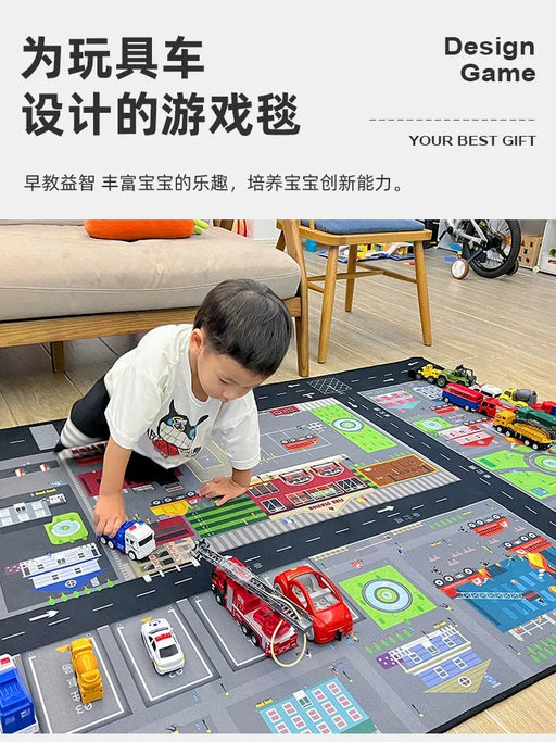 Cartoon-Themed Thick Baby Crawling and Reading Mat - Soft Drop-Resistant Playground Carpet for Kids - Lacatang Shop