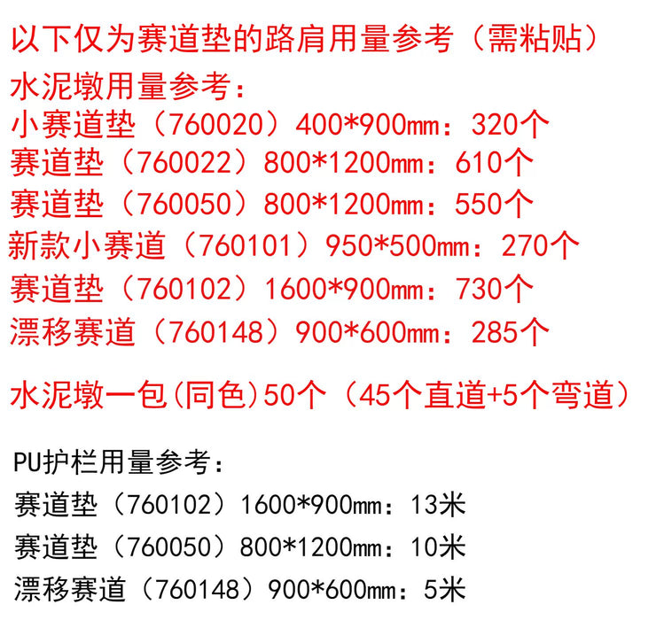 Turbo Racing Drift Track Set with Jumping Platform and Cement Pier - 1:76 Scale Car Scene Mat