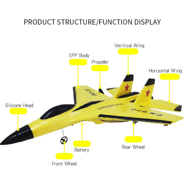 Rc Foam Aircraft Su-35 Plane 2.4g Radio Control Glider Remote Control - Lacatang Shop