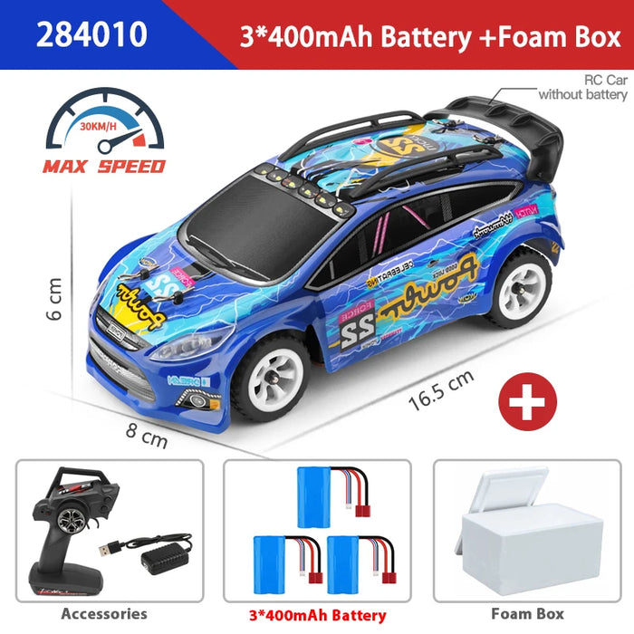 WLtoys 1:28 284131 284161 2.4G High-Speed 4WD Mini RC Racing Car - 30KM/H Remote Control Drift Toy for Kids and Gifts