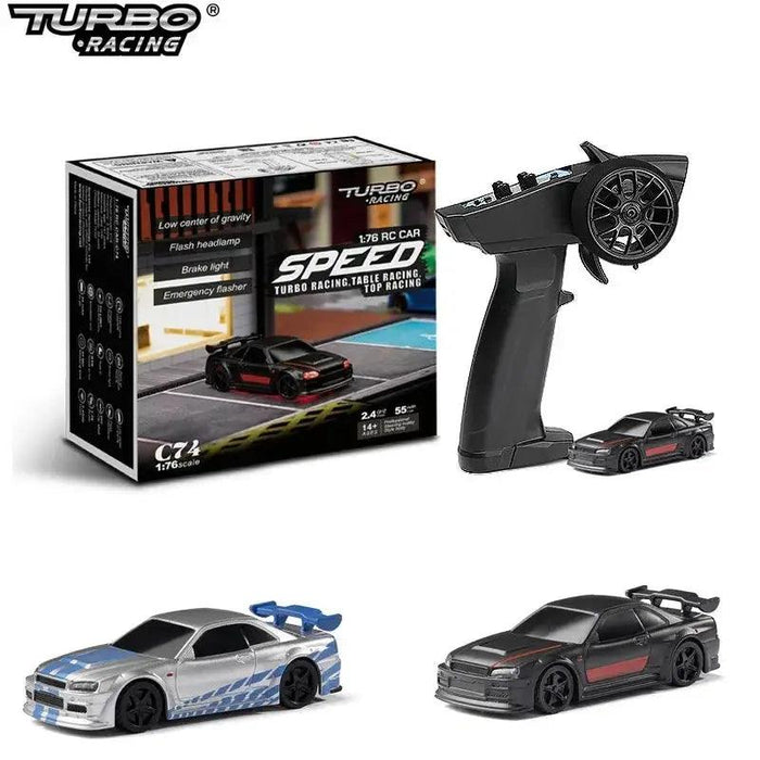 Turbo Racing 1:76 C64 C73 C72 C74 Drift Remote Control Car With Gyro - Lacatang Shop