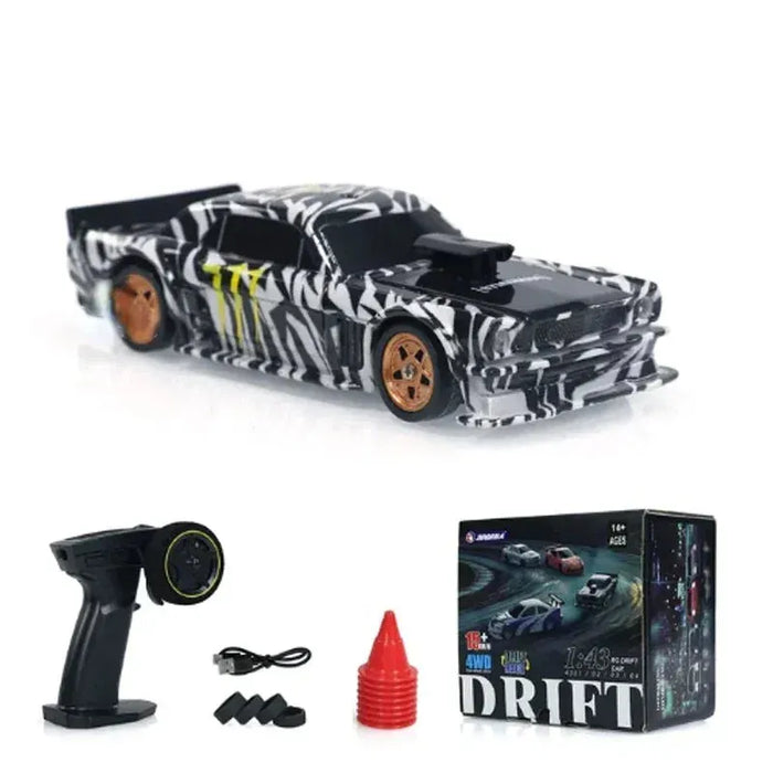 High-Speed 1/43 Scale 2.4G RC Drift Car - 4WD Remote Control Mini Racing Model for Boys, Perfect Gift - Lacatang Shop