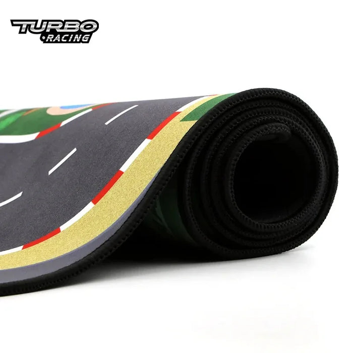 Large 160x90cm Portable Turbo Racing Track Mat for 1:76 RC Mini Cars - DIY-Friendly and High Grip Surface - Lacatang Shop