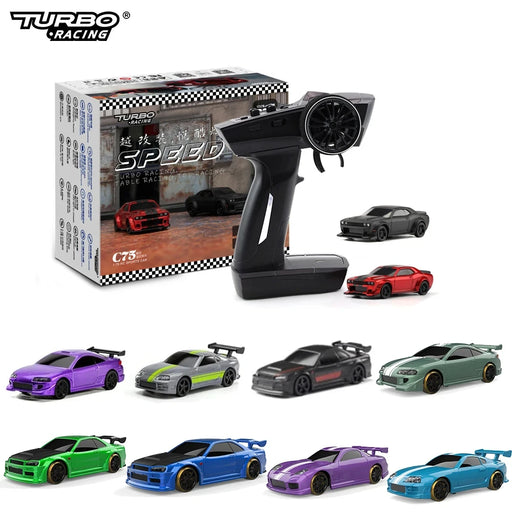 Turbo Racing 1:76 C65 C64 C63 C61 C62 C72 C73 C74 C75 RTR Flat Running Toys on Road RC Drift Car W/ Gyro Radio For Kids Adults Turbo Racing 1:76 C65 C64 C63 C61 C62 C72 C73 C74 C75 RTR Flat Running   Lacatang Shop Lacatang Shop 