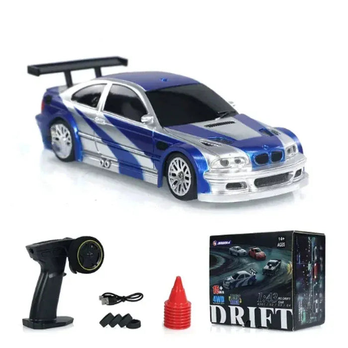 High-Speed 1/43 Scale 2.4G RC Drift Car - 4WD Remote Control Mini Racing Model for Boys, Perfect Gift - Lacatang Shop