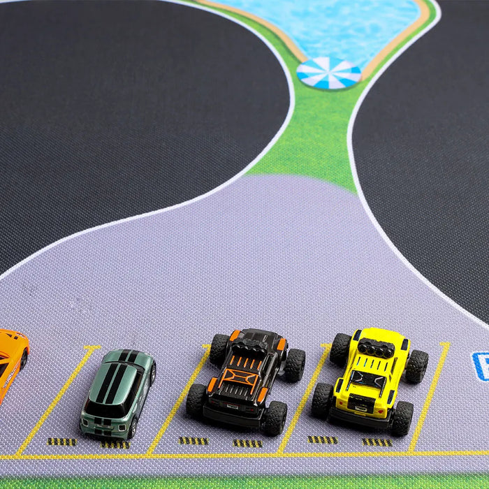 Portable Turbo Racing Rubber Track Mat for 1:76 RC Cars - Multiple Sizes Available