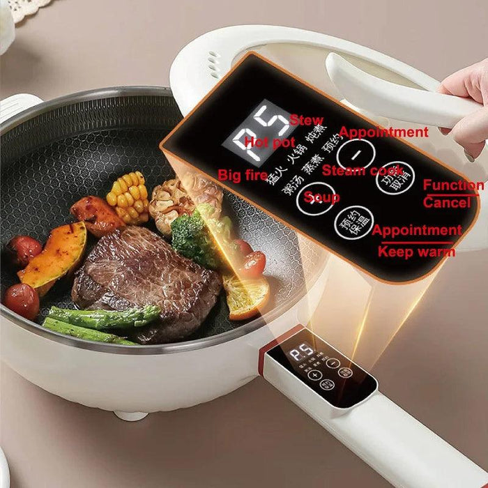 4.5L Smart Electric Wok Multi-function Electric Pot Reservation Steamer Non-stick Fry Pan Large Capacity Electric Hot Pot 220V - Lacatang Shop