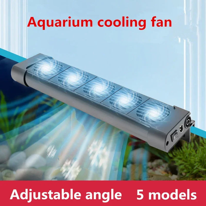 Aquarium Cooling Fan System for Fish Tanks - Temperature Control with 2/3/4/5 Fan Options for Marine and Pond Use