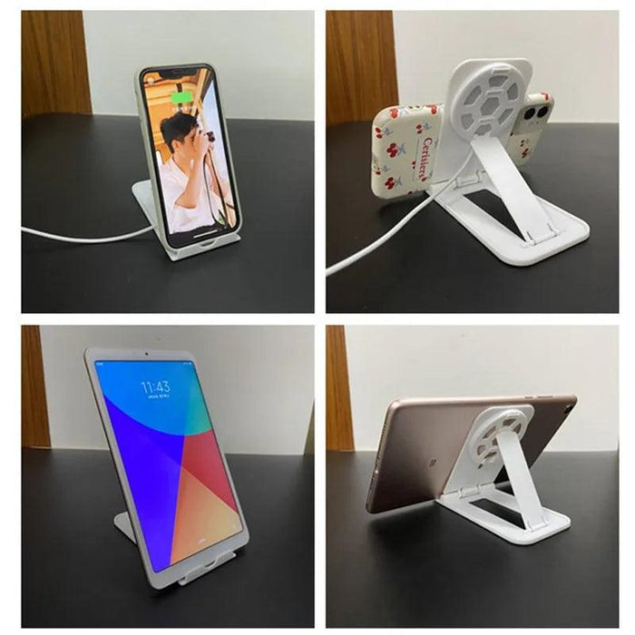 UKGO Folding Stand Holder Cradle for MagSafe Wireless Charger Holder for iPhone15 11 14 Pro Max Portable Desk Mobile Phone Stand - Lacatang Shop