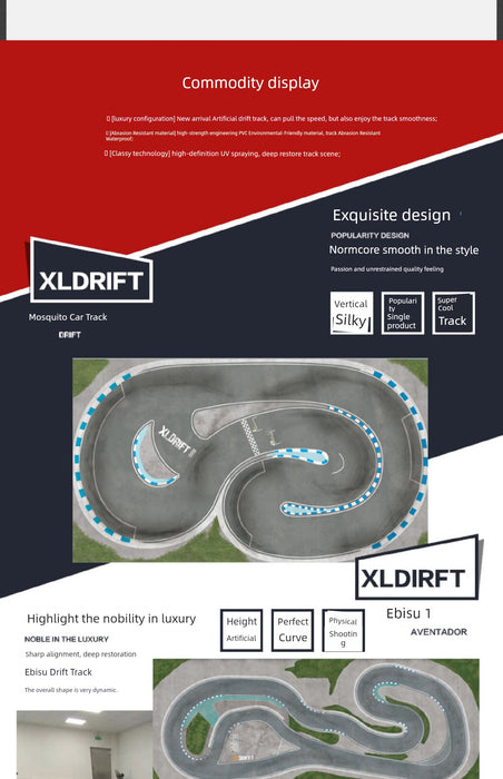 Jingshang Mini Drift Track Professional PVC Racing Map