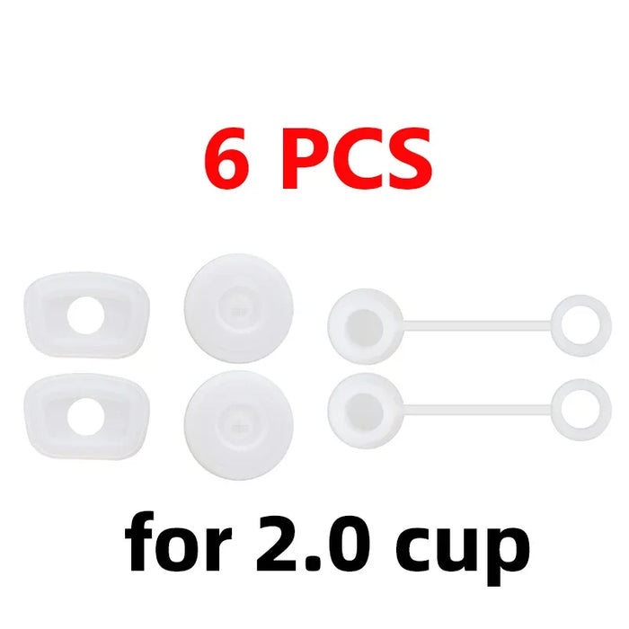 Silicone Spill Proof Stopper Set For Cup 1.0 2.0 40oz/ 30oz Tumbler Accessories Straw Cap Spill Stopper Leak Stopper