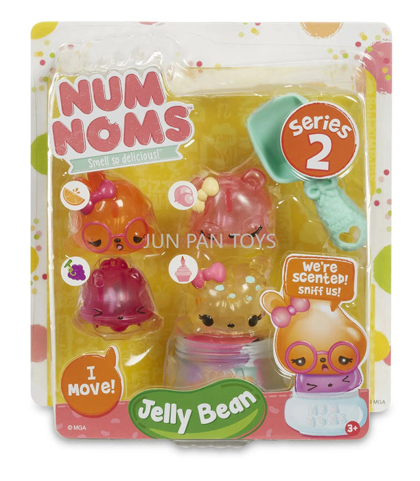 Kawaii Num Noms Series 2 Jelly Bean Scented Surprise Pack - Fun Collectible Toys for Girls Birthday Gifts - Lacatang Shop