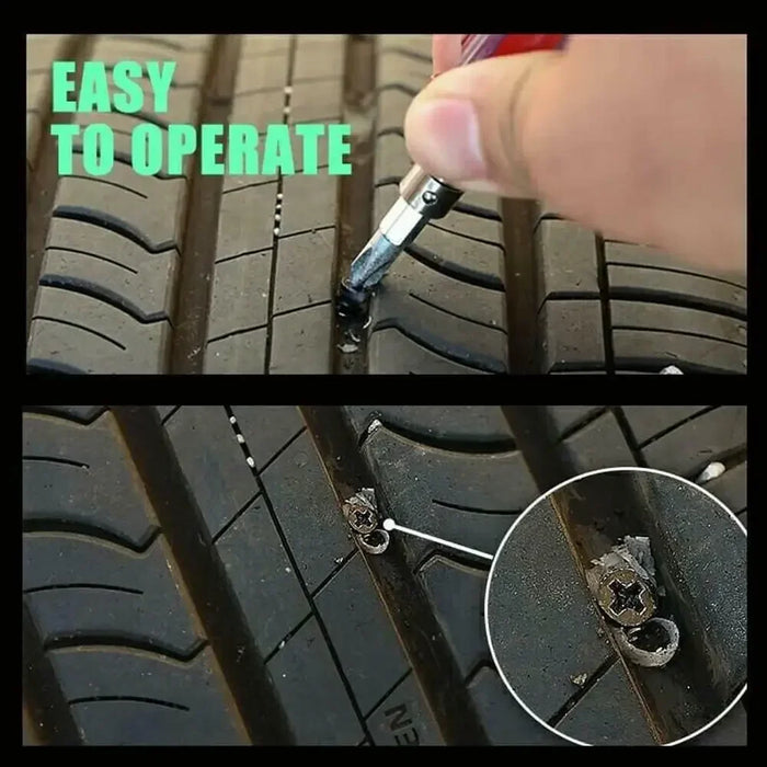 Tire Repair Nail Kit for Cars, Motorcycles, and Scooters - Rubber and Metal Nail Set for Quick Vacuum Tire Repairs