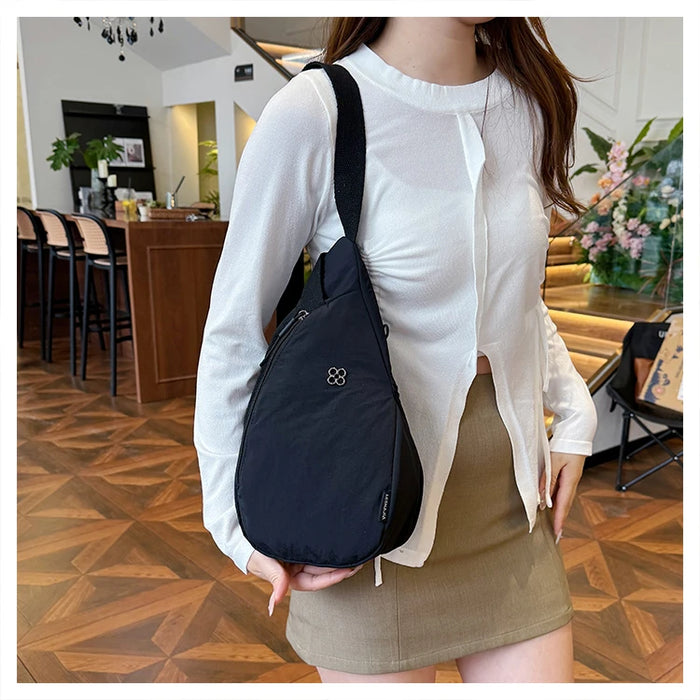 Nylon Zipper 2024 Hot Selling Women's Waist Packs Solid Color Versatile Casual Chest Bag Soft Simple Popular Crossbody Bag Nylon Zipper 2024 Hot Selling Women's Waist Packs Solid Color   Lacatang Shop Lacatang Shop 