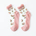 Summer Ultra-thin Transparent Lace Ruffle Socks Vintage Rose Flower Crystal Silk Socks Women Girls Kawaii Harajuku Crew Socks - Lacatang Shop