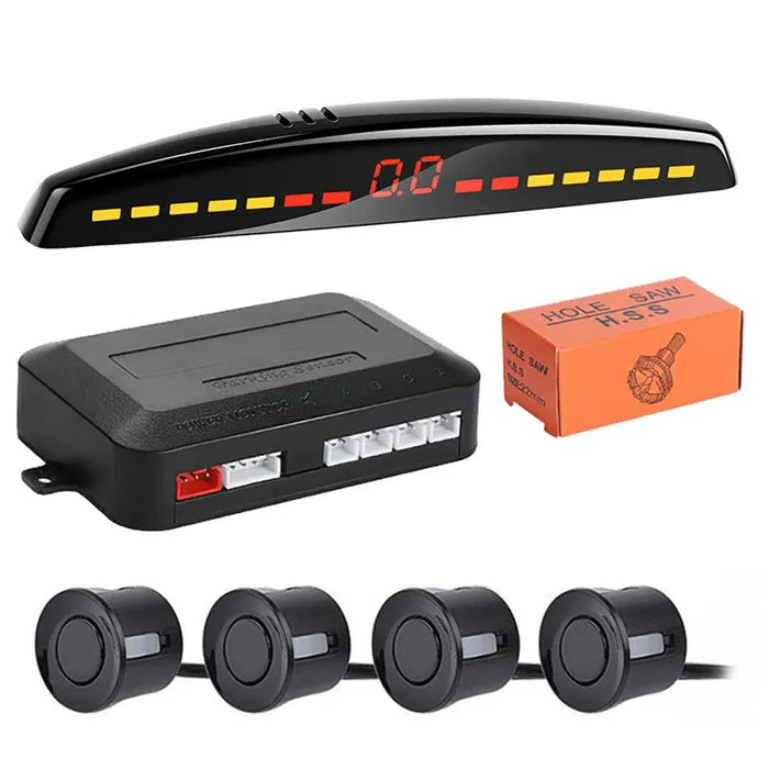 Risingon Car Parktronic LED Parking Sensor Kit Radar Display Backup Monitor Detector System