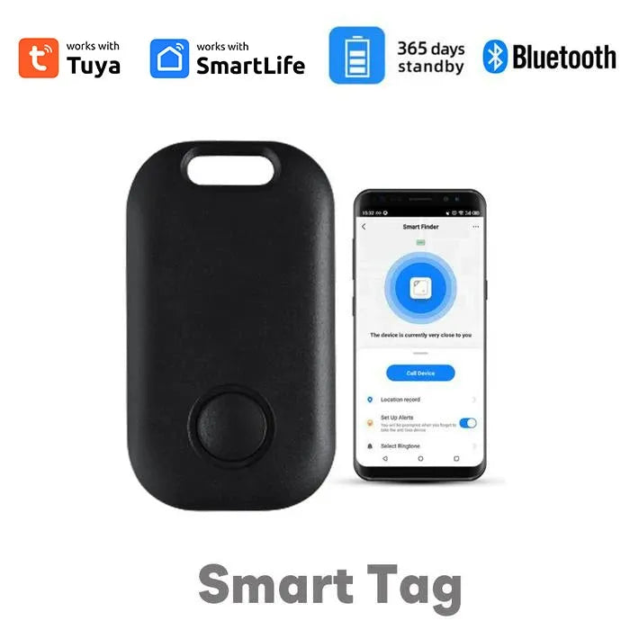 Tuya Mini GPS Tracker Wireless Louder Ring Product WIFI Location Tracker Anti Lost Alarm Smart Keychain 2-way Search Key Finder