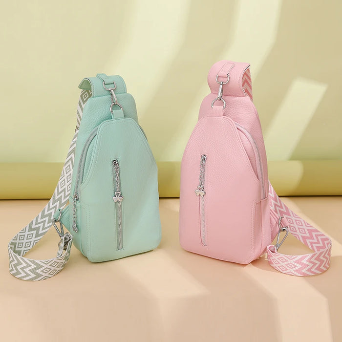 Women's Chest Bags Pure ColorPU leather Female Crossbody Bags Fashion Sports Shoulder Bag Casual Female Sling Waist Chest Pack Women's Chest Bags Pure ColorPU leather Female Crossbody Bags Fashion   Lacatang Shop Lacatang Shop 