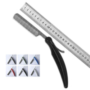 1x Professional Barber Cut Throat Straight Razor - Premium Quality Single Blade Straight Edge Beard Shaving Razor