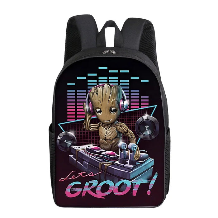 Groot Marvel Superhero Backpack - Adorable Cartoon School Bag for Kids and Adults, Perfect Gift for Students and Fans