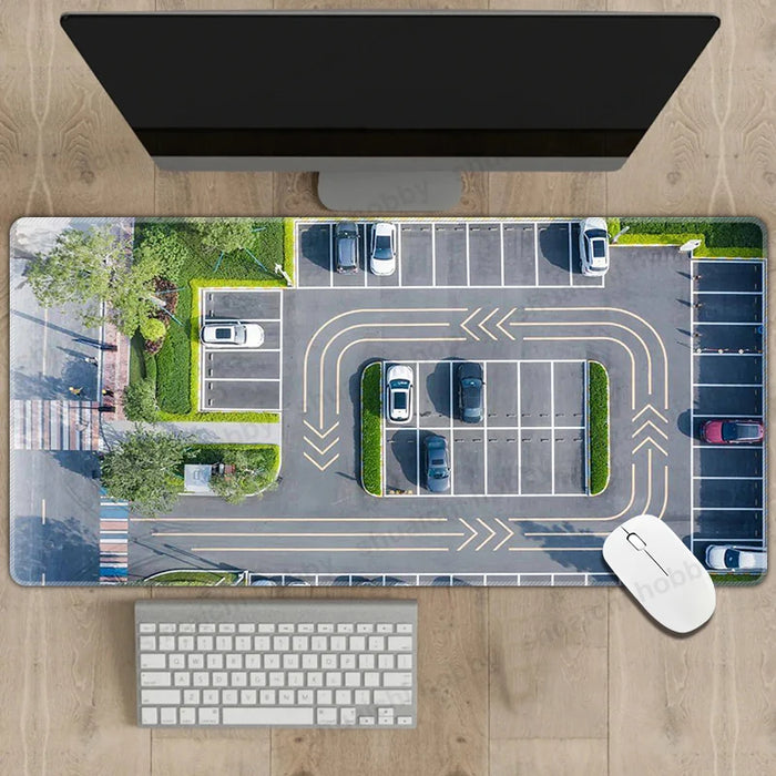 Multipurpose Non-Slip Rubber Mouse Pad 300x700mm with Traffic Simulation Design - 2mm Thickness Desk Mat - Lacatang Shop