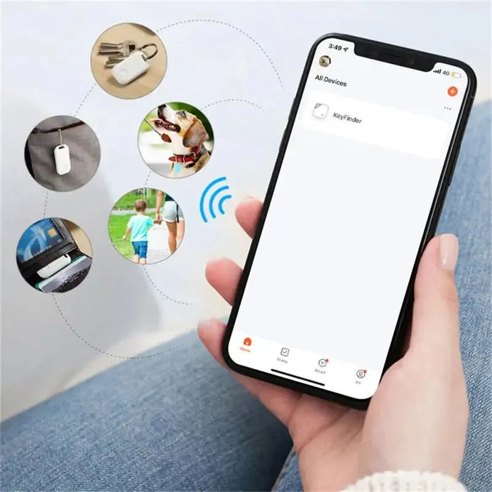 Tuya Mini GPS Tracker Wireless Louder Ring Product WIFI Location Tracker Anti Lost Alarm Smart Keychain 2-way Search Key Finder