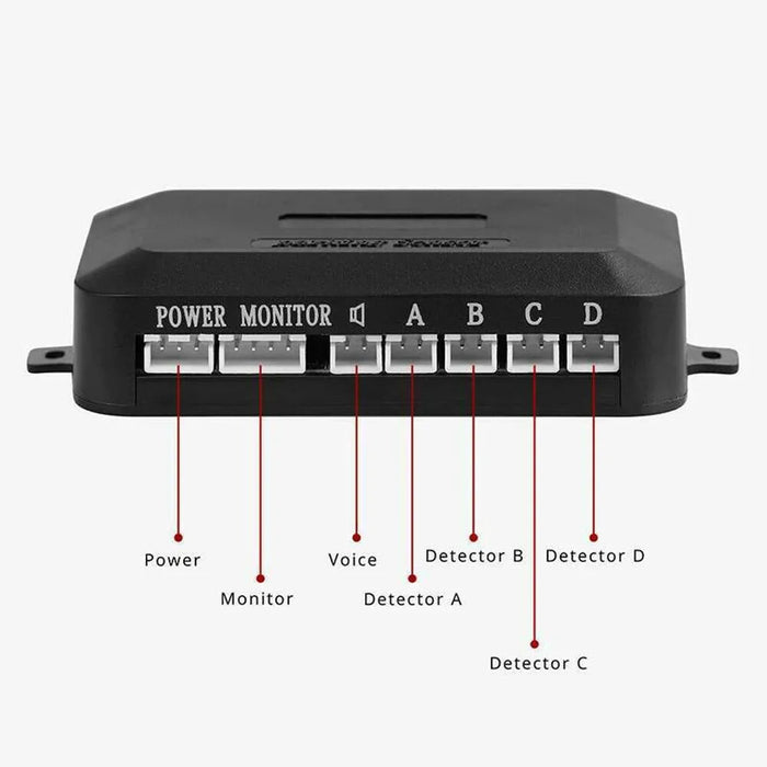 Sound Alarm Indicator 12V Reverse Backup Radar Sound Alert Car Reverse Backup Rear Radar System Sound Alarm Safety Kit