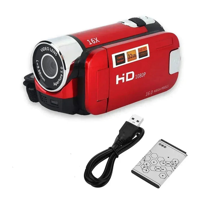 1080P Full HD Digital Camera 270° Rotation 2.7inch Touch Screen DV Video Recorder 16X Digital Zoom CMOS Sensor Digital Camcorder