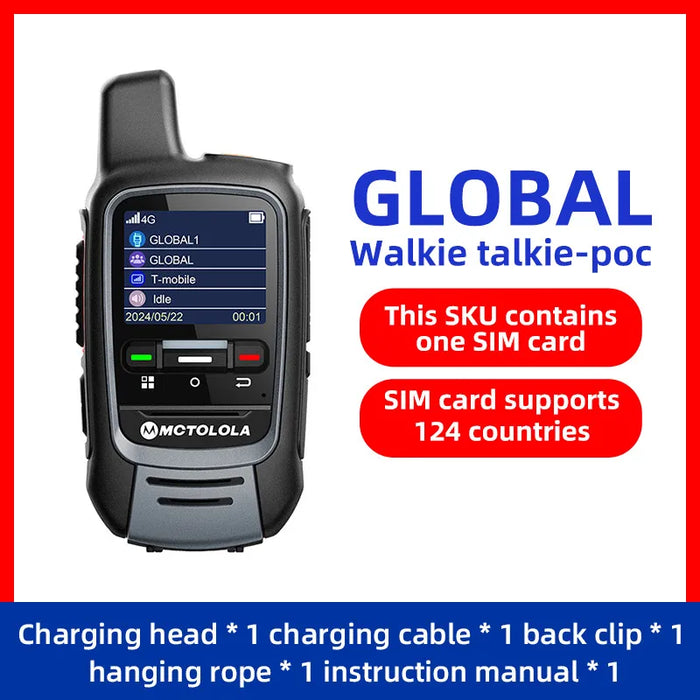 MOTOLOLA Global -4G POC walkie talkie, 5000 kilometers remote walkie talkie, global police civilian fleet walkie talkie (free) Motorola Global 4G POC Walkie Talkie - 5000km Range, Free!  Lacatang Shop Lacatang Shop 