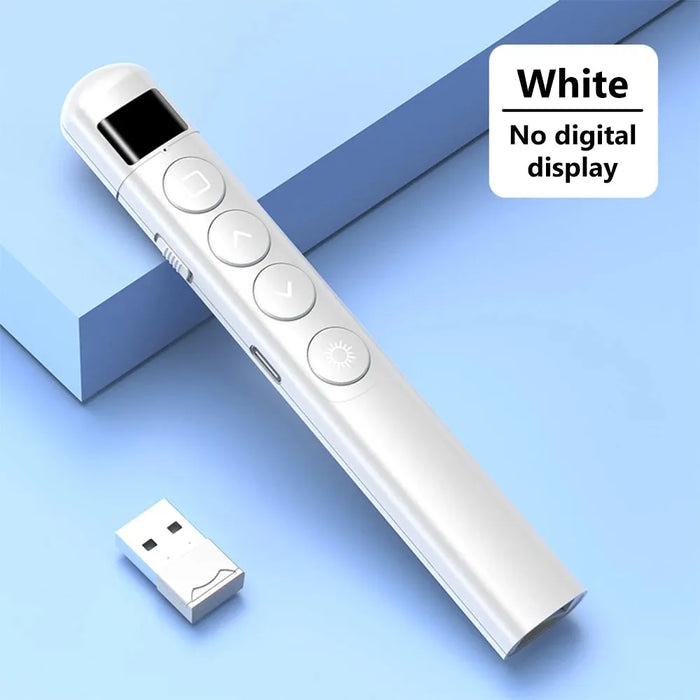 Digital Display Wireless Presenter Red Laser Page Turning Pen RF Volume Remote Control PPT Presentation USB PowerPoint Pointer