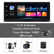 K2 Pro 11.3" Car DVR 4K Camera Wireless Carplay Android auto Ai Screen K2 Pro 11.3" Car DVR 4K Camera Wireless Carplay Android auto Ai Screen  Other AliExpress Lacatang Shop 