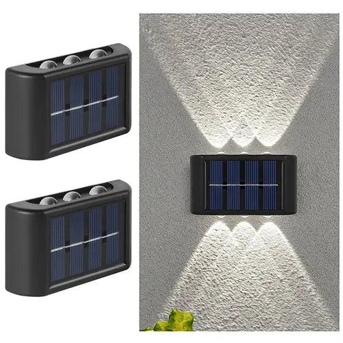 6LED Solar Lights, Outdoor Waterproof Atmosphere Wall Lamp,Up And Down - Lacatang Shop